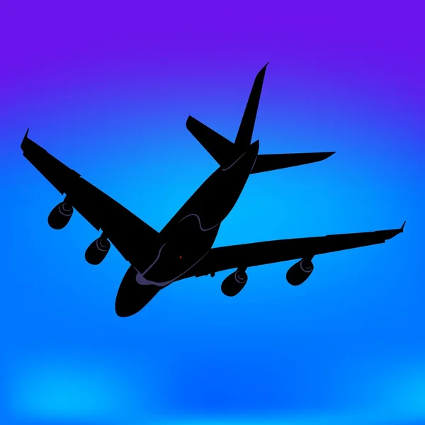 Vliegtuig vliegen — Stockvector