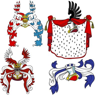 Heraldic Helmets clipart