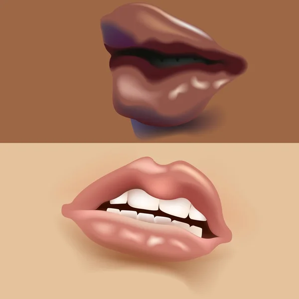 Lippen — Stockvector