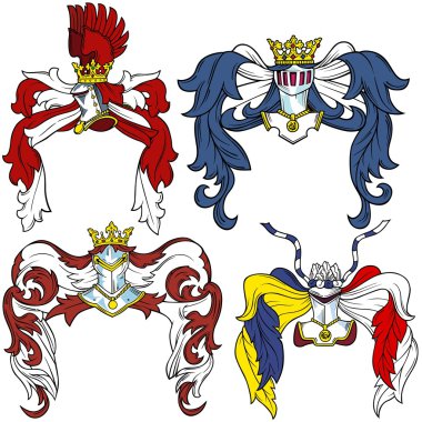 Heraldic Helmets clipart