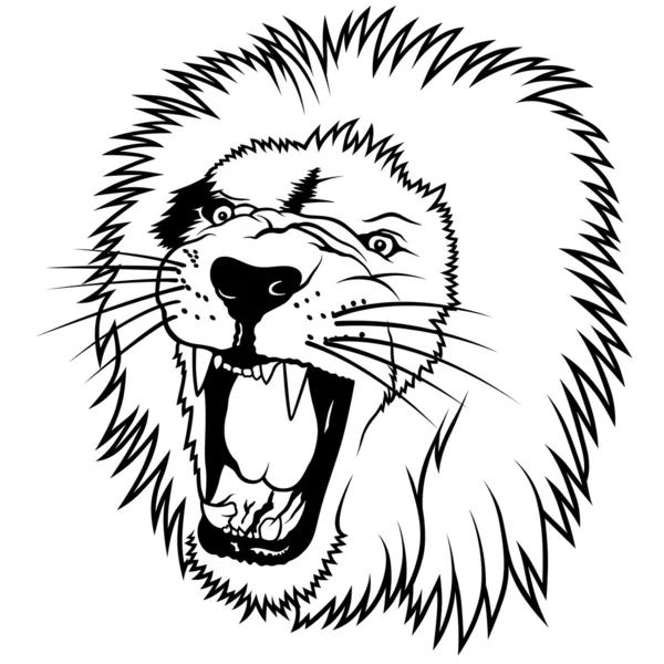 Testa di leone — Vettoriale Stock