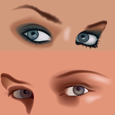 Girl Eyes clipart