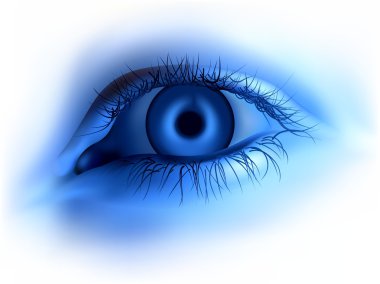 Blue Human Eye clipart