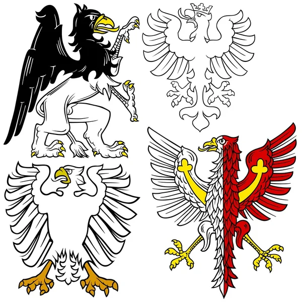 Águila heráldica — Archivo Imágenes Vectoriales