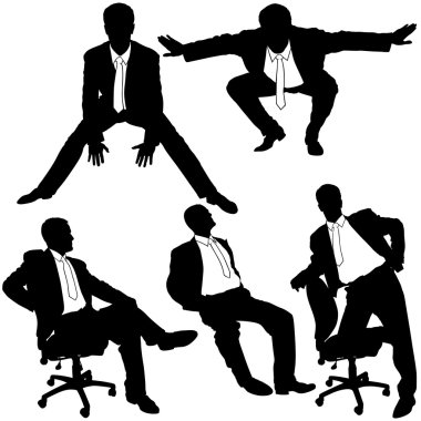 Office Man Posing clipart