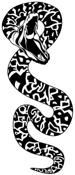 ヘビの入れ墨 — ストックベクタ