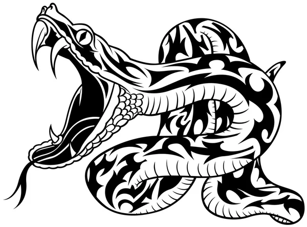Snake Tattoo — Stock Vector