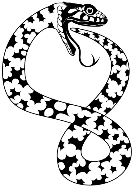 Τατουάζ φίδι — Διανυσματικό Αρχείο