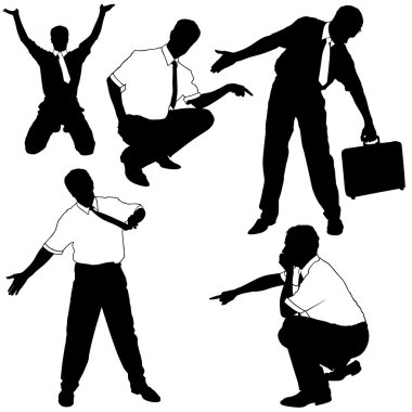 Businessman Pointing clipart