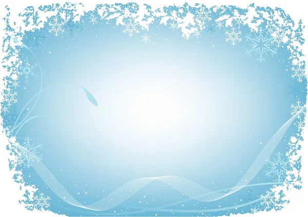 蓝色圣诞霜 — 图库矢量图片