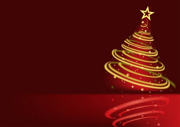 Brilhante árvore de Natal — Vetor de Stock