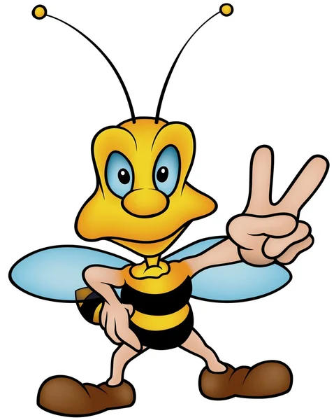 Wasp zafer — Stok Vektör