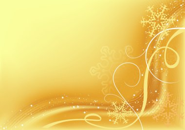 Gold Christmas Abstraction clipart