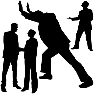 Business Silhouettes clipart