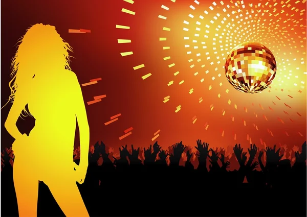 Soirée dansante disco — Image vectorielle