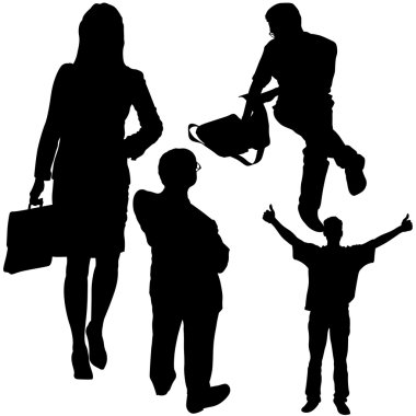 Business Silhouettes clipart