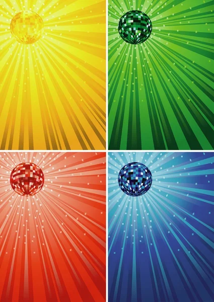 Milieux de balle disco — Image vectorielle