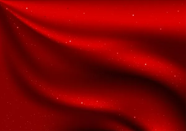 Roter Samt und Sterne — Stockvektor