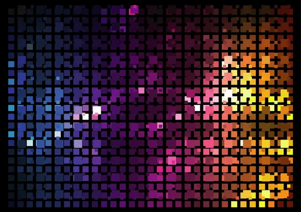 Mosaico - Efecto Disco — Archivo Imágenes Vectoriales