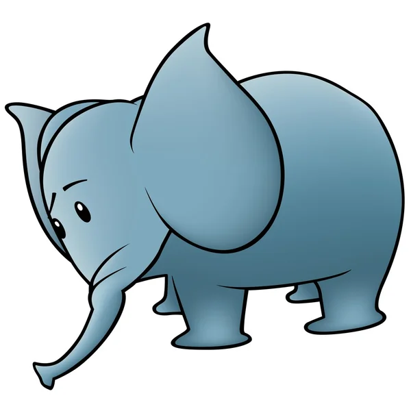Kleine olifant — Stockvector
