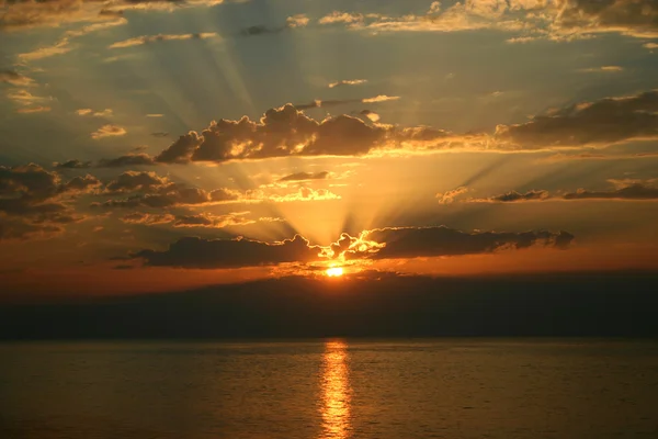 stock image Sea sunset.