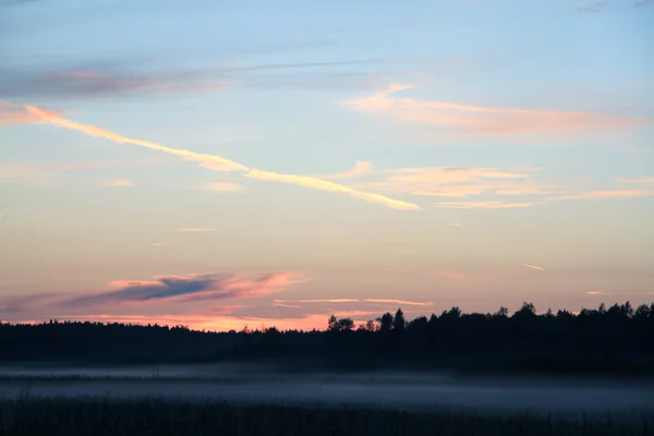 Fog over the lake. — Stock Photo, Image