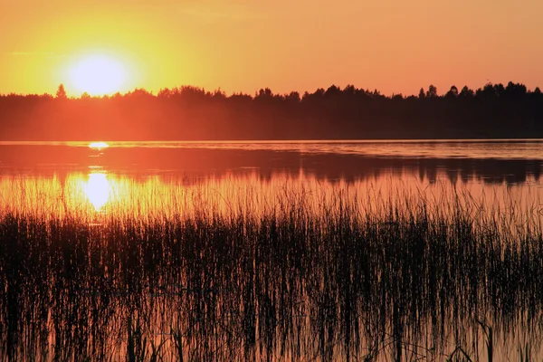 stock image Sunset on the lake.