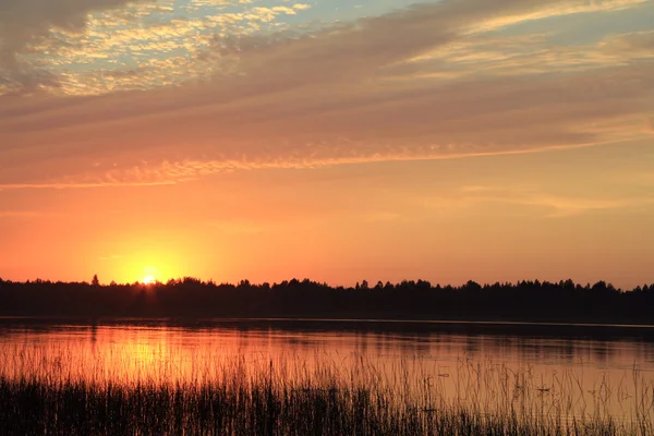 stock image Sunset on the lake.