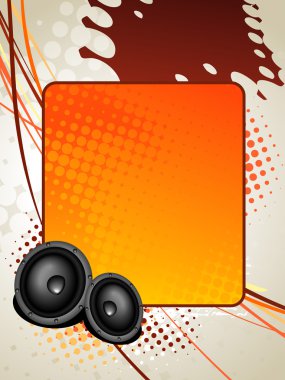 Speaker music art clipart