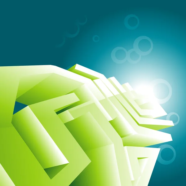 グリーン テクノロジーのデザインの壁紙 — ストックベクタ