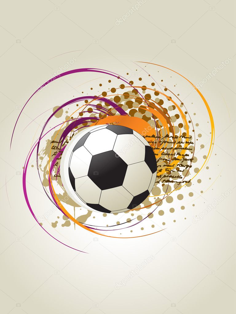 abstract soccer art