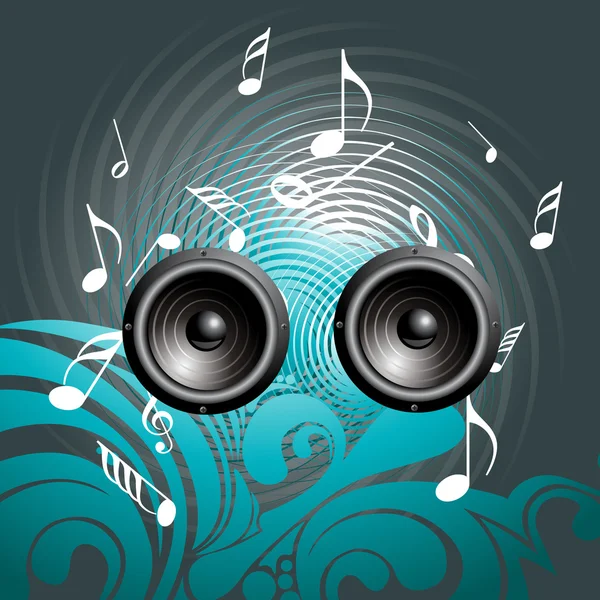 Fond haut-parleur musique — Image vectorielle