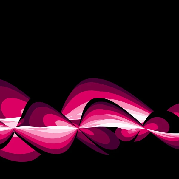 Векторные розовые волны — стоковый вектор