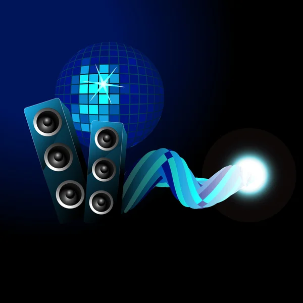 Conception de haut-parleurs de musique vectorielle — Image vectorielle