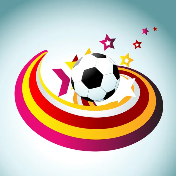 サッカーのベクトルの芸術的なデザイン — ストックベクタ