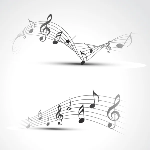 Vektor musik anteckning — Stock vektor