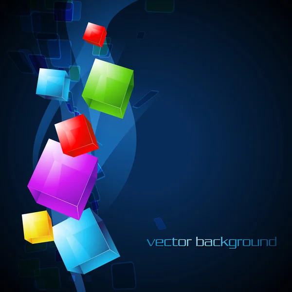 Vektor färgglada box — Stock vektor
