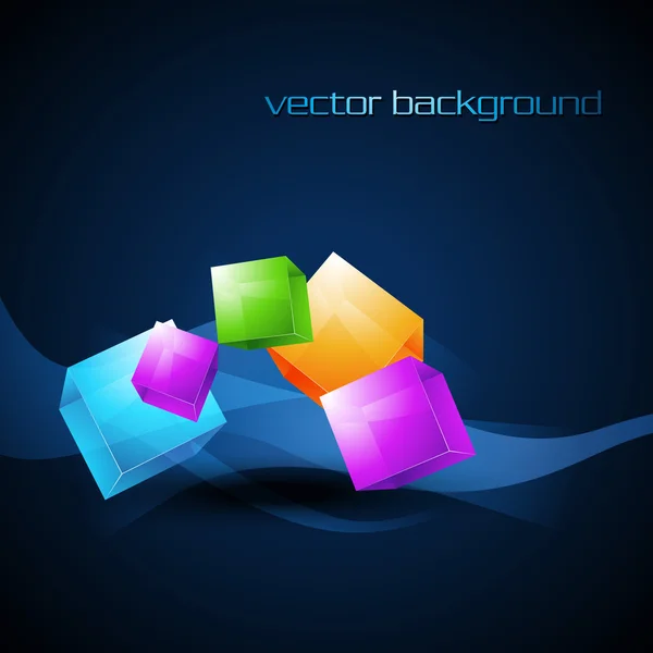 Vector colorful box — Stock Vector