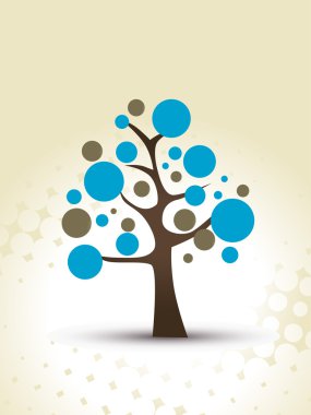 Vector designer tree clipart