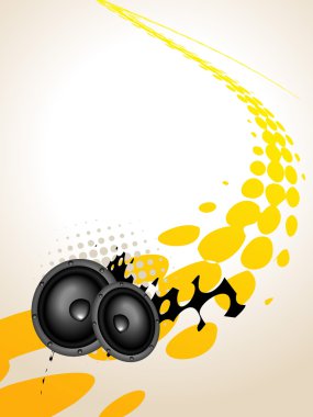 Speaker music art clipart