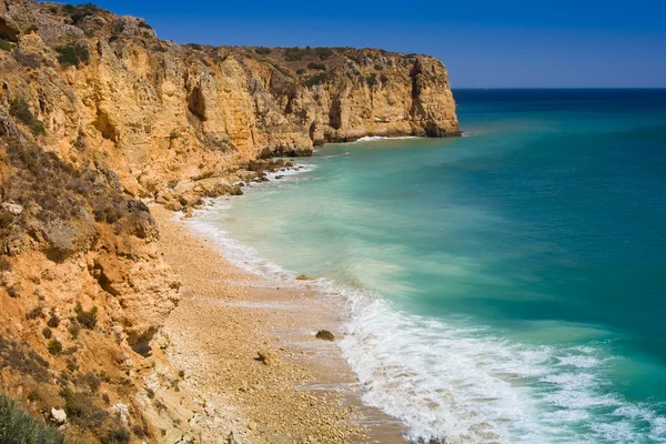 Algarve kaya - Sahili Portekiz — Stok fotoğraf