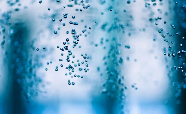 stock image Blue water drops background