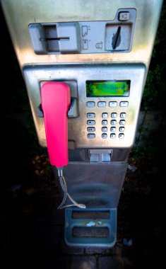 Modern public phone photo clipart