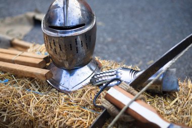 Iron knight armature clipart