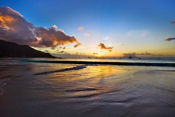 stock image Sunset on island