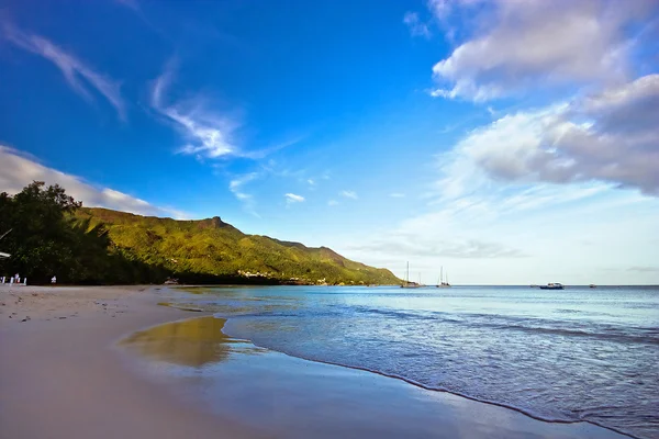 stock image Sunrise on seychelles