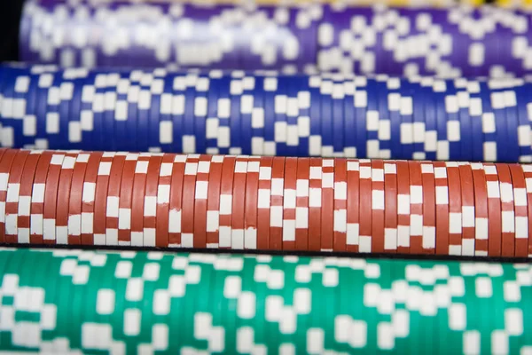 stock image Casino chips all colors