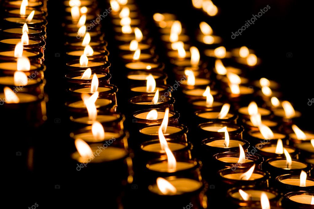 Candle light in a church Stock Photo by ©anobis 3035531
