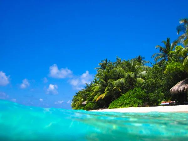 A Maldív-szigeteken, a trópusi paradicsomban — Stock Fotó