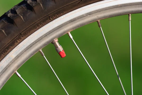 Велосипед колесо — стокове фото